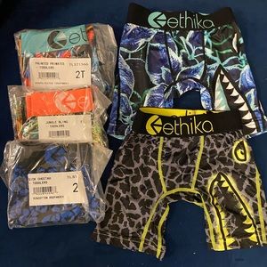 5 brand new ETHICA TODDLER BOXERS SET